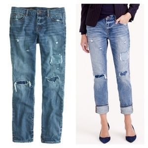 J Crew Broken-In Boyfriend Jeans in Harbor Wash